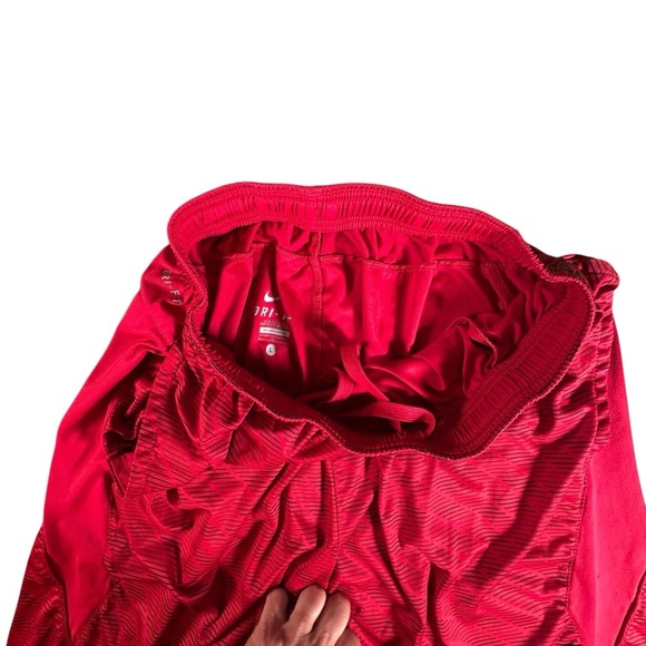 Nike Dri-FIT Red Athletic Shorts Men's Size L Performance Training Gym Running - Picture 4 of 9